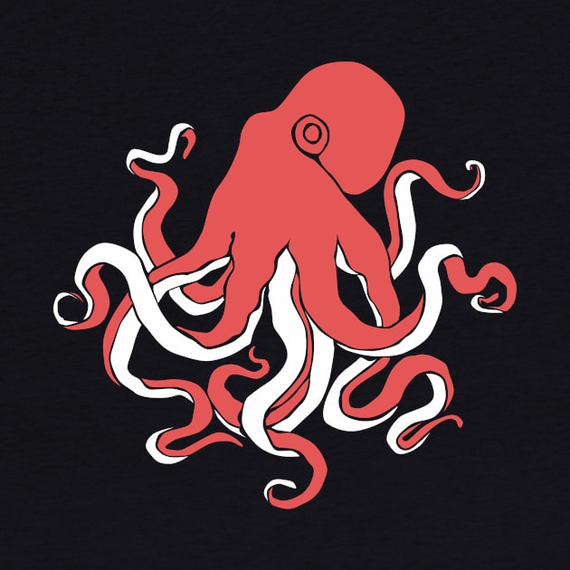 Red octopus by candelanieto